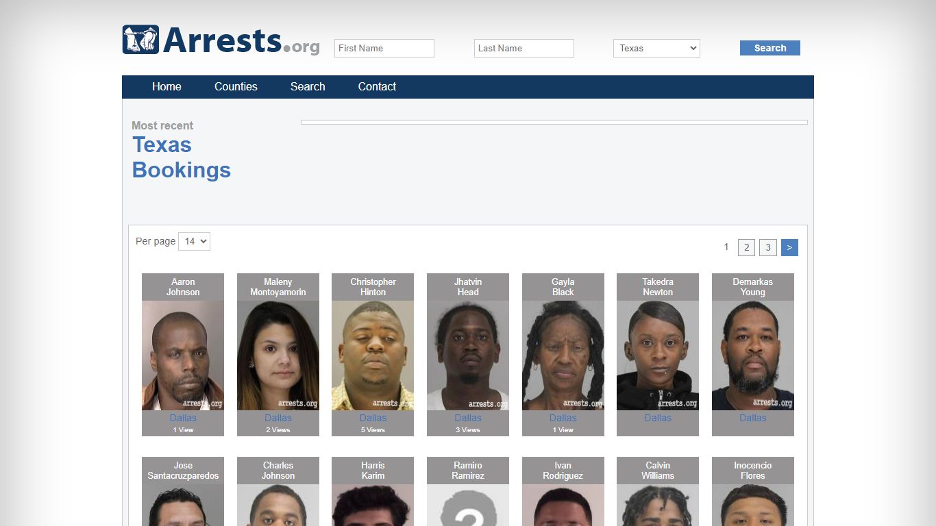 Texas Arrests and Inmate Search